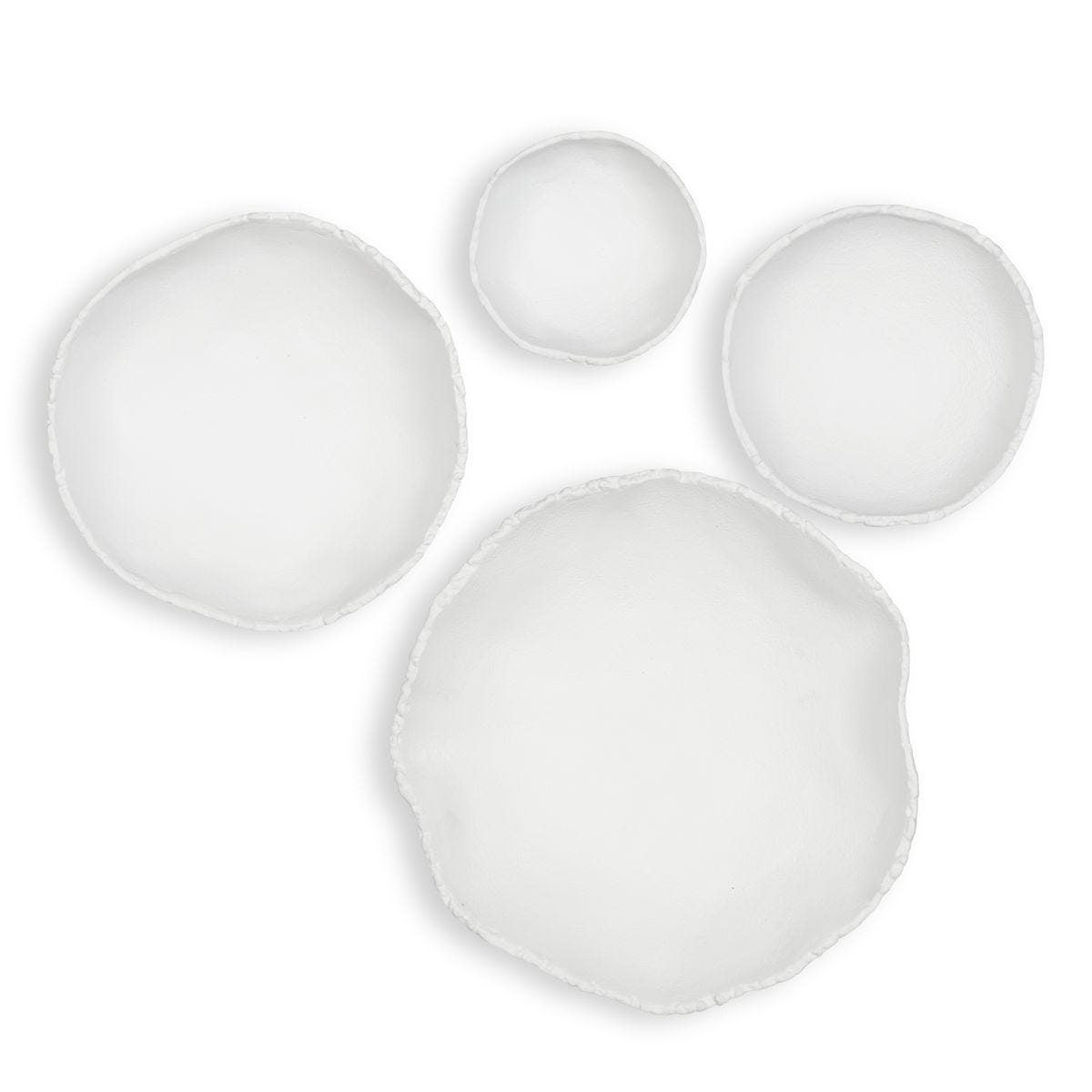 Lucky Coins Indoor-Outdoor Metal Wall Decor, White, S/4 - transform your walls with stylish wall decor | Image 1 | InSTYLE Home & Rugs