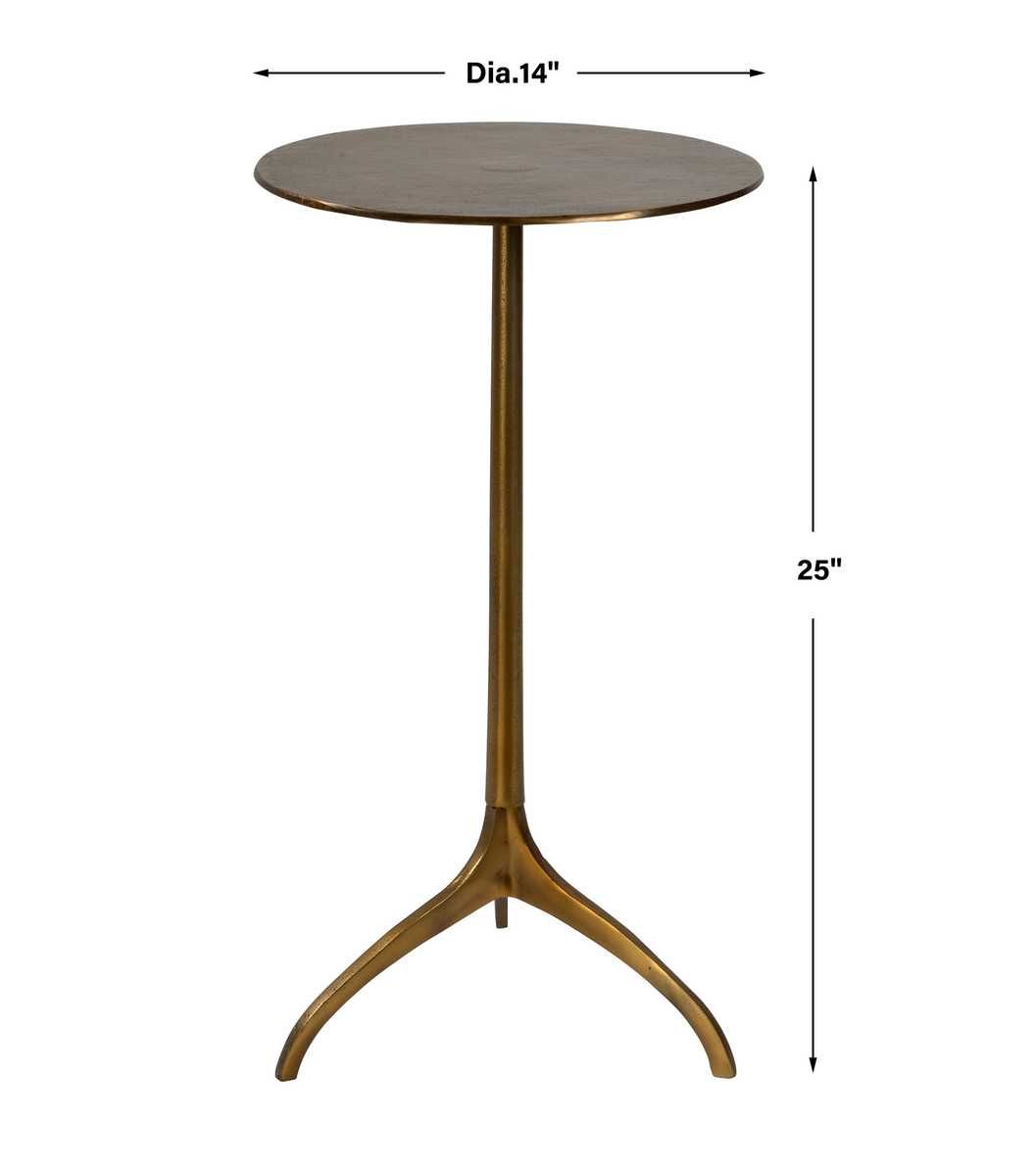 Beacon Accent Table, Gold - small accent table with storage for a clutter-free space | Image 5 | InSTYLE Home & Rugs