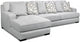 Superstyle Customizable 4790 2-Piece Left-Arm Facing Sofa Sectional and Chaise