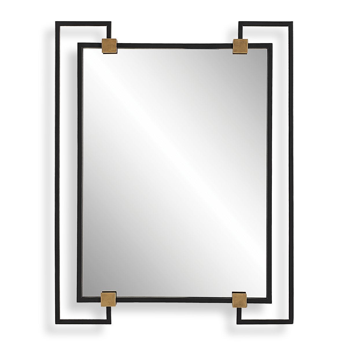 Ivey Rectangle Mirror - perfect for enhancing light and creating a sense of space | Image 1 | InSTYLE Home & Rugs