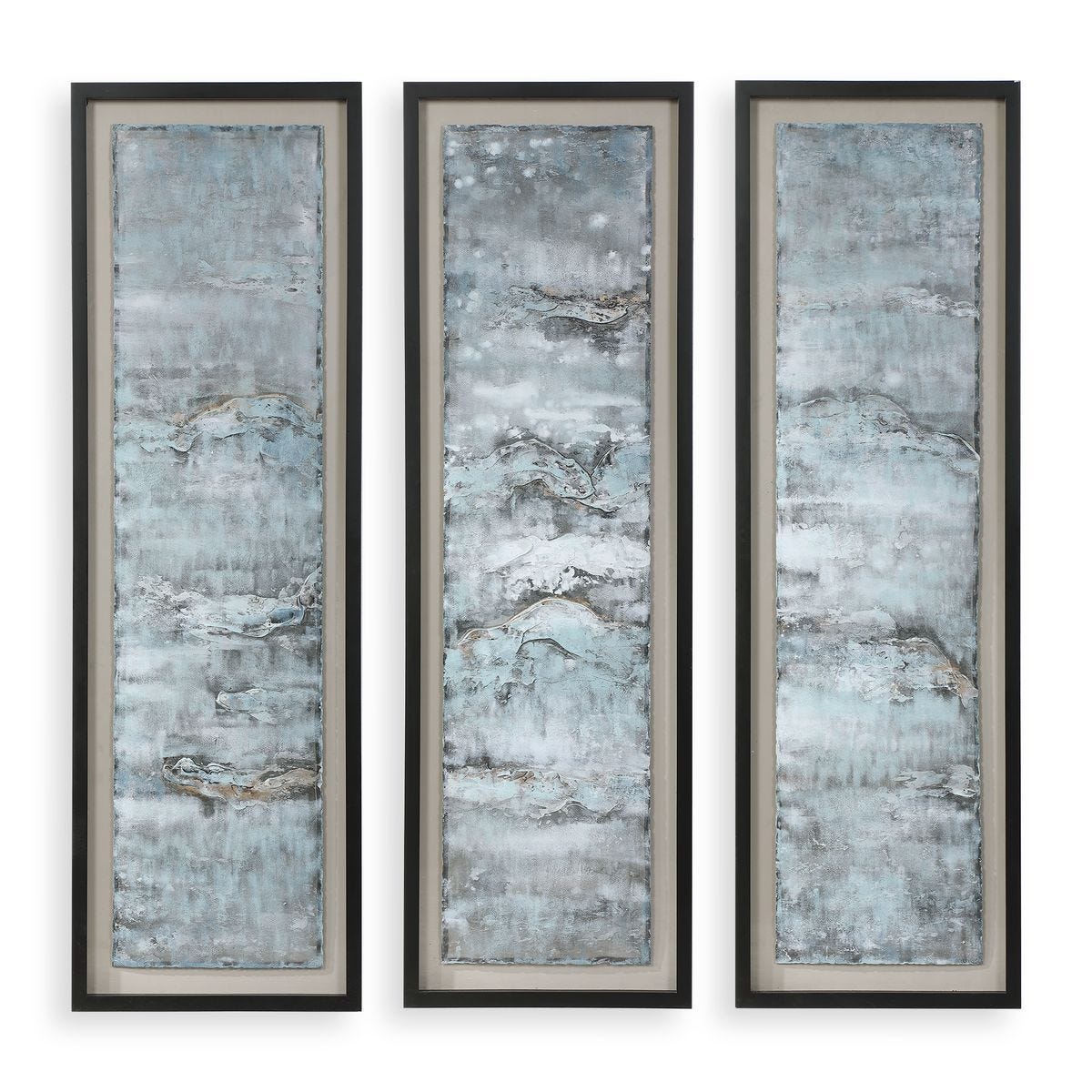 Ocean Swell Framed Prints, S/3, 3 Cartons - timeless artwork that brings character to any space | Image 1 | InSTYLE Home & Rugs