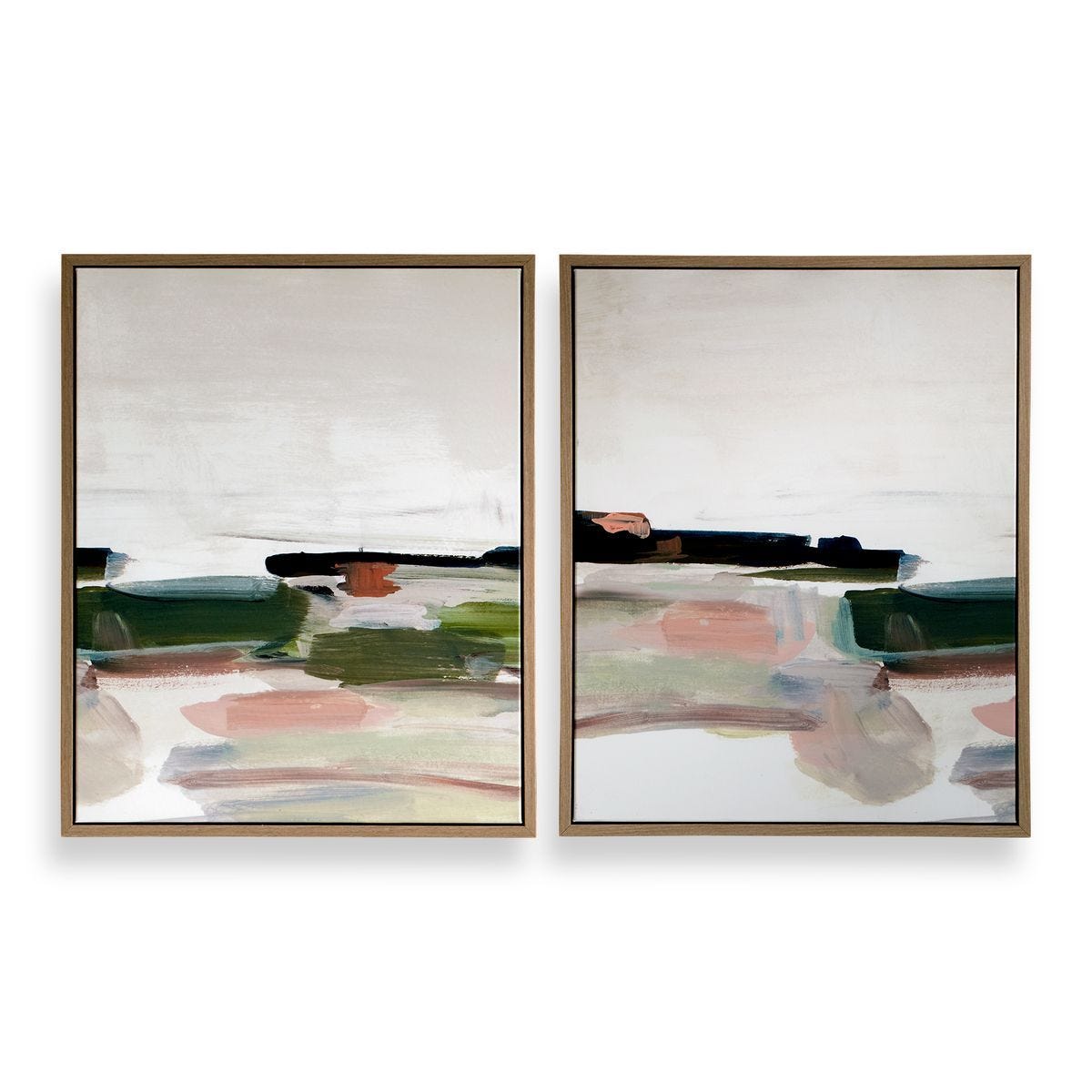 Just Peaking Framed Canvases, S/2 - timeless artwork that brings character to any space | Image 1 | InSTYLE Home & Rugs