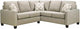 Superstyle Customizable 7002 3-Piece Right Arm Facing L-Shaped Sectional and Loveseat