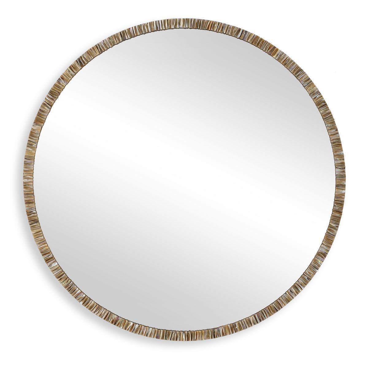 Odeon Round Mirror - perfect for enhancing light and creating a sense of space | Image 1 | InSTYLE Home & Rugs