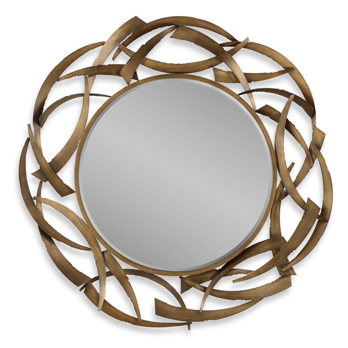 Cutting Edge Round Mirror - perfect for enhancing light and creating a sense of space | Image 1 | InSTYLE Home & Rugs