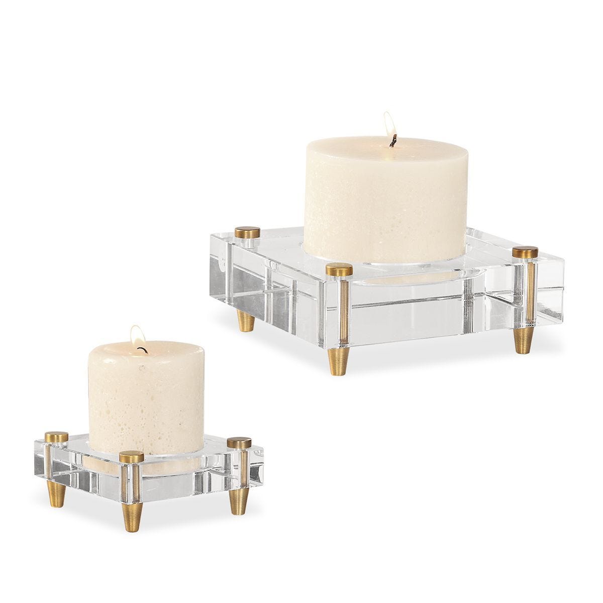 Claire Candleholders, S/2 - stylish home accessories to complete your decor | Image 1 | InSTYLE Home & Rugs