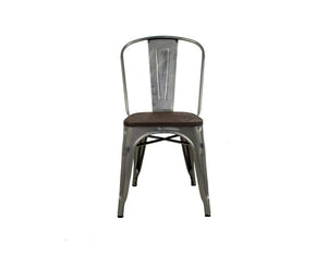 Rochelle Stackable Chair With Wood Seat - 16-N0187GM | InSTYLE Home & Rugs