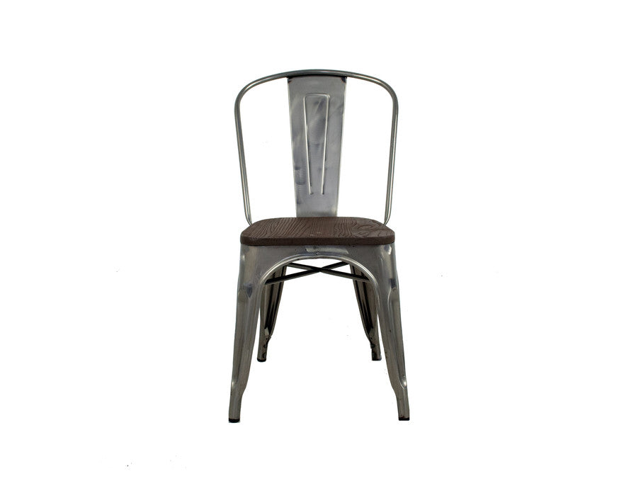 Rochelle Stackable Chair With Wood Seat - 16-N0187GM | InSTYLE Home & Rugs