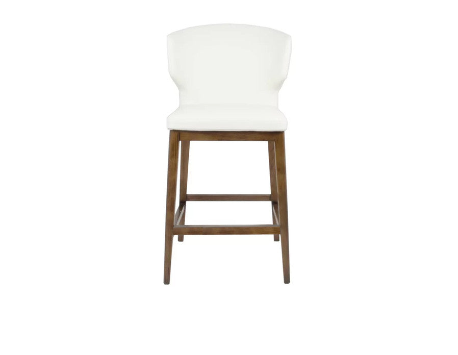 Cabo Stool With Solid Wood Base - 16-N1078B-NT | InSTYLE Home & Rugs