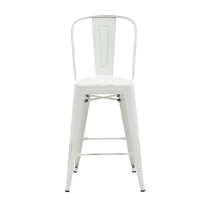 Rochelle Stool with Back - 16-N1085CGM | InSTYLE Home & Rugs