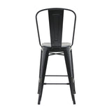 Rochelle Stool with Back - 16-N1085CBKGD | InSTYLE Home & Rugs