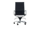 Office Chair Leatherette Seat Black