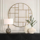 Geometric Round Mirror