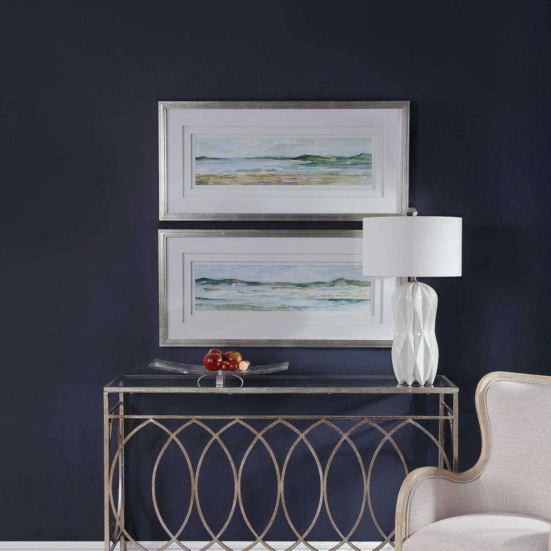 Panoramic Seascape Framed Prints, S/2 - bold and creative art for unique interior décor | Image 1 | InSTYLE Home & Rugs