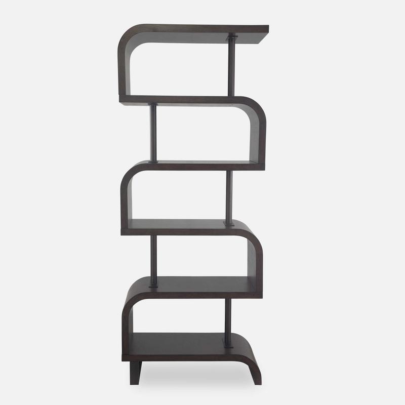 Bia Etagere, Chocolate - elegant etagere shelves for stylish home storage | Image 1 | InSTYLE Home & Rugs