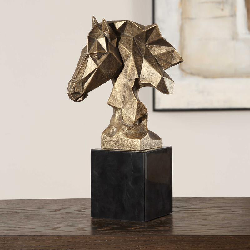 Chiseled Horse Bust, Sculpture - decor accents and accessories for every room | Image 1 | InSTYLE Home & Rugs