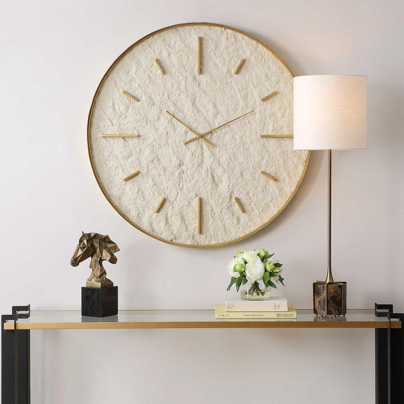 Stone Serenity, Clock - transform your walls with stylish wall decor | Image 1 | InSTYLE Home & Rugs