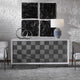 Checkerboard 4 Door Cabinet