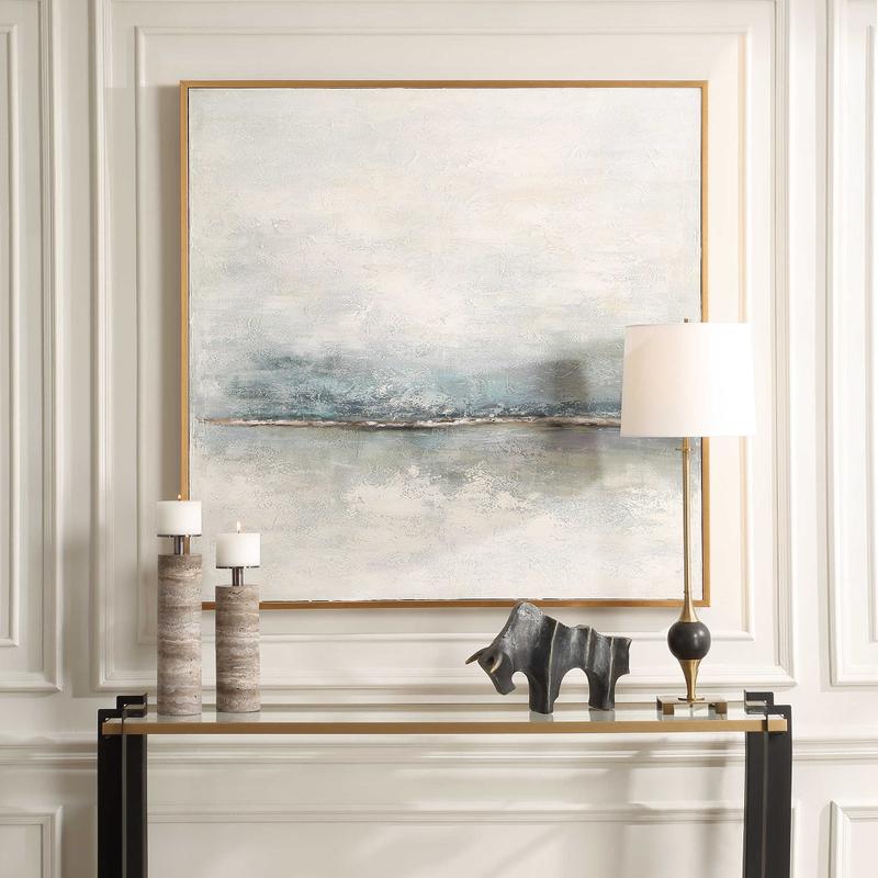 Foggy Morning Hand Painted Canvas - bold and creative art for unique interior décor | Image 1 | InSTYLE Home & Rugs