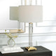 Crystal Column Table Lamp