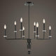 Ebony Elegance, 8 Lt Chandelier