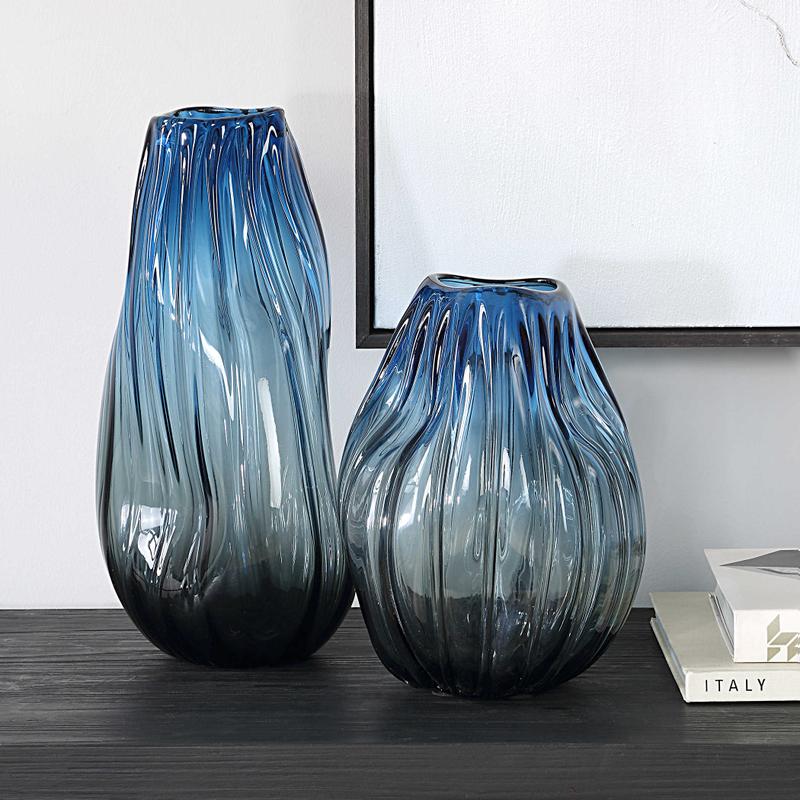 Midnight Horizon Vases, S/2 - decor accents and accessories for every room | Image 1 | InSTYLE Home & Rugs