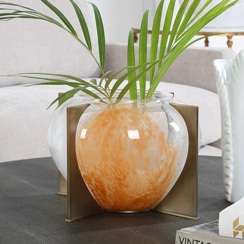 Amber Swirl, Vase - modern accessories for a personalized living space | Image 1 | InSTYLE Home & Rugs