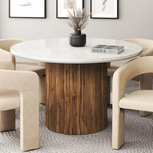 Jilsa Round Dining Table - elegant tables for dining rooms | Image 10 | InSTYLE Home & Rugs