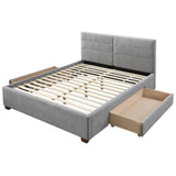 Emilio 60" Queen Platform Bed w/Drawer - comfortable bed for restful sleep | Image 12 | InSTYLE Home & Rugs