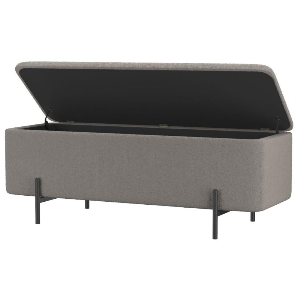 Erzo Storage Ottoman Bench - chic ottomans for living rooms | Image 12 | InSTYLE Home & Rugs