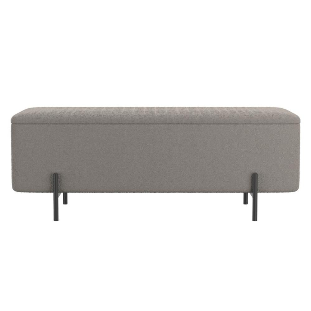 Erzo Storage Ottoman Bench - chic ottomans for living rooms | Image 14 | InSTYLE Home & Rugs