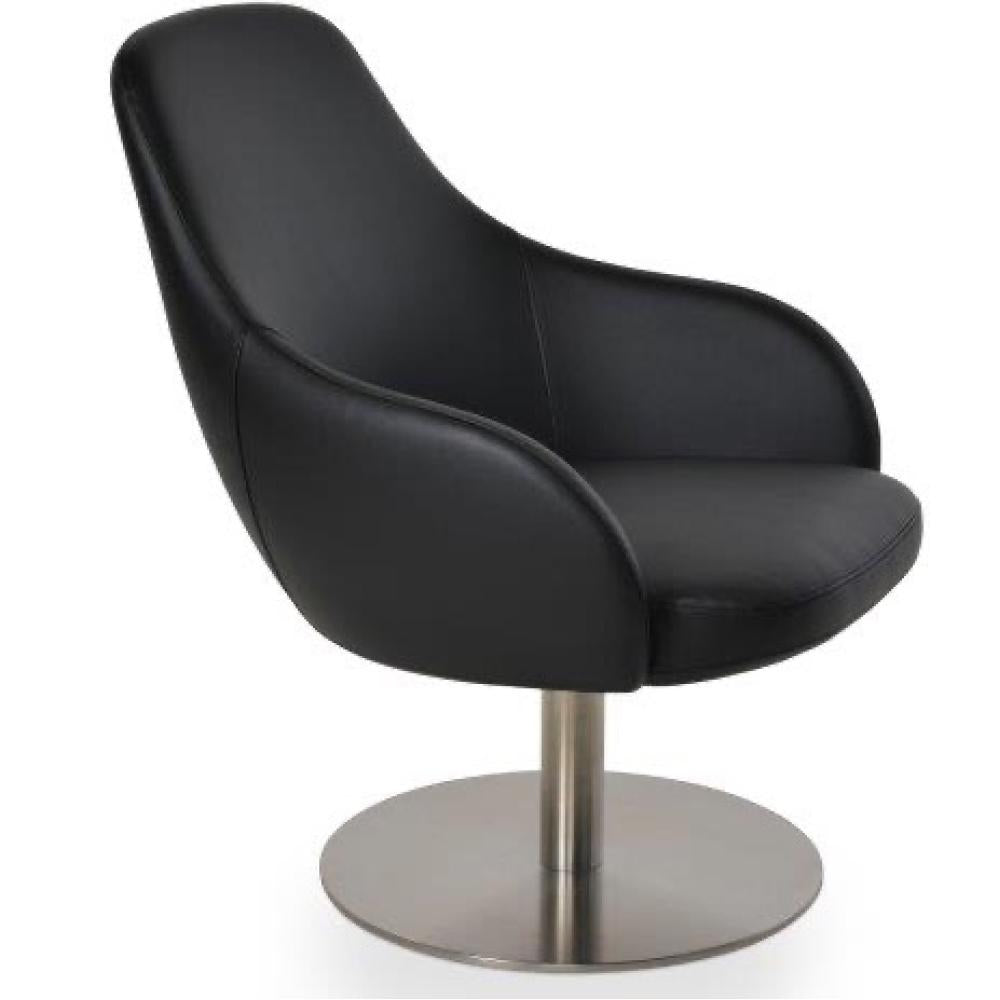 Gazel Lounge Armchair Swivel Round - upholstered armchair with padded comfort | Image 1 | InSTYLE Home & Rugs