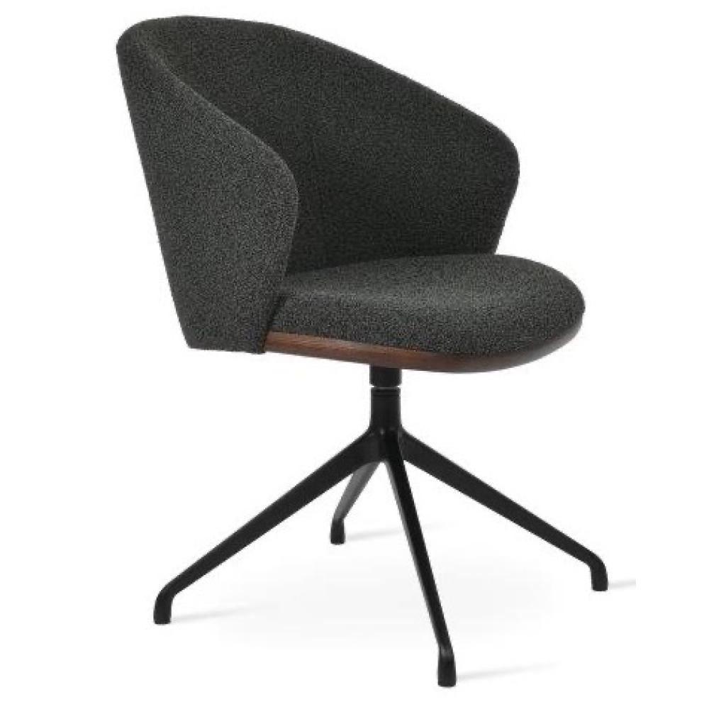 Athena Spider Swivel Armchair - modern accent armchair for stylish interiors | Image 1 | InSTYLE Home & Rugs