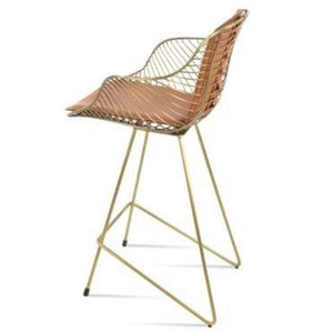 Zebra Cat-wire Stool Counter & Bar - perfect for small spaces | Image 1 | InSTYLE Home & Rugs