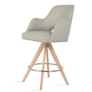 Marash Arm Pyramid-mw Stool - perfect for small spaces | Image 1 | InSTYLE Home & Rugs
