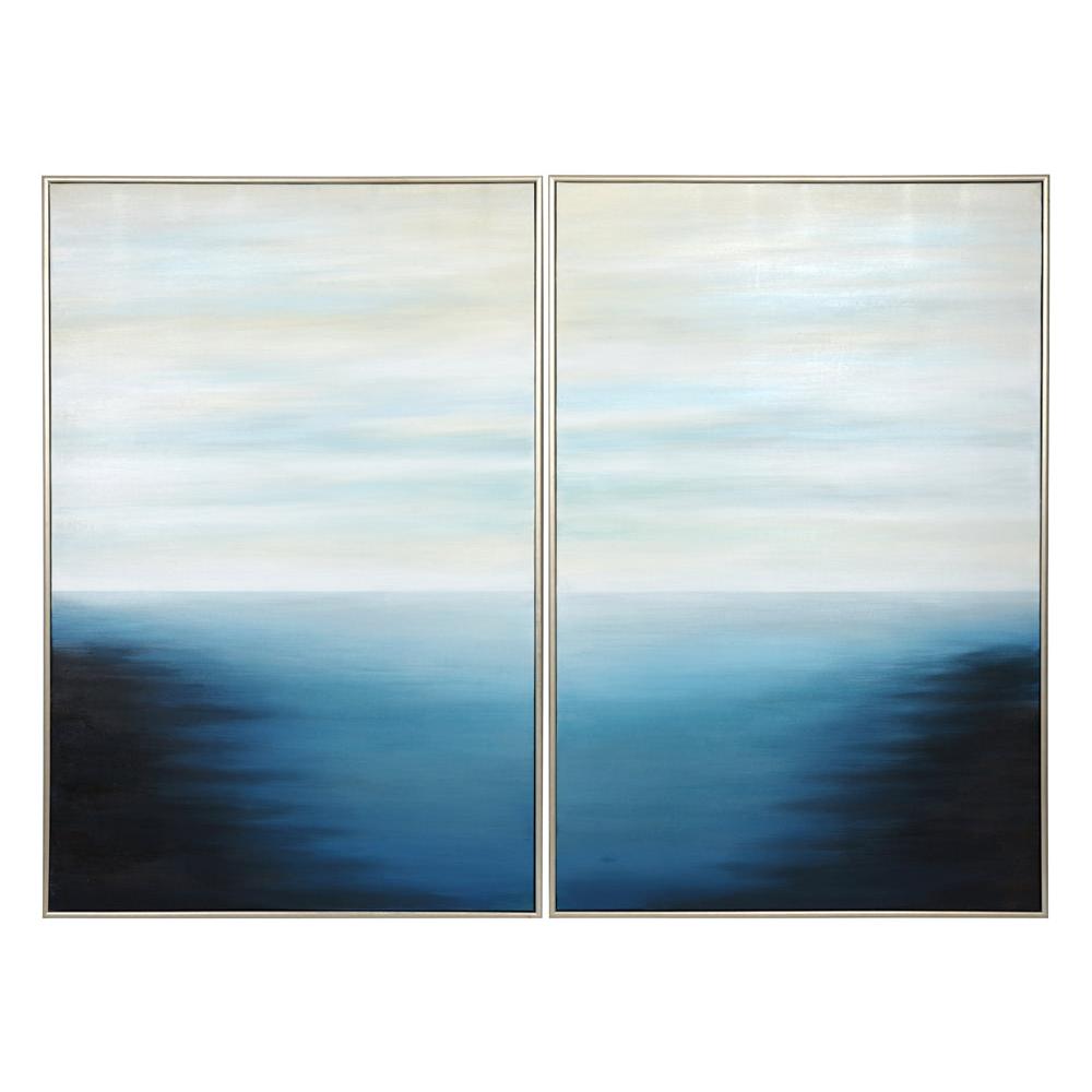 Below The Surface (set Of 2) - modern floater frame for canvas art display | Image 1 | InSTYLE Home & Rugs