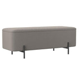 Erzo Storage Ottoman Bench - chic ottomans for living rooms | Image 2 | InSTYLE Home & Rugs