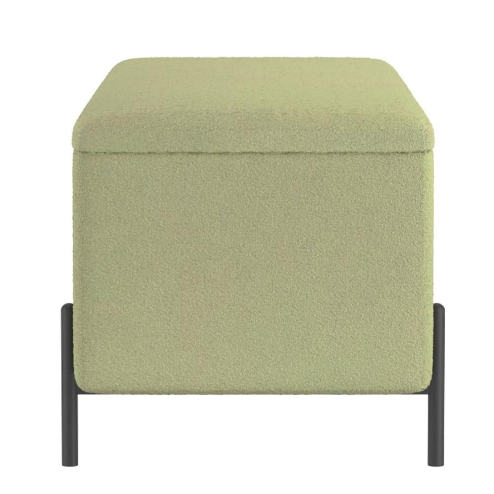 Erzo Storage Ottoman Bench - chic ottomans for living rooms | Image 6 | InSTYLE Home & Rugs