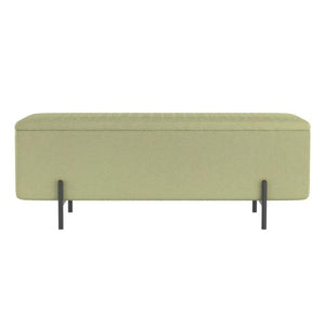 Erzo Storage Ottoman Bench - chic ottomans for living rooms | Image 7 | InSTYLE Home & Rugs