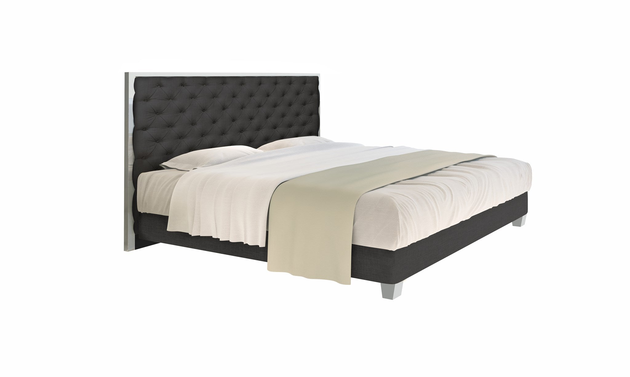 Kroma Bed Queen - modern grey bed | Image 1 | InSTYLE Home & Rugs