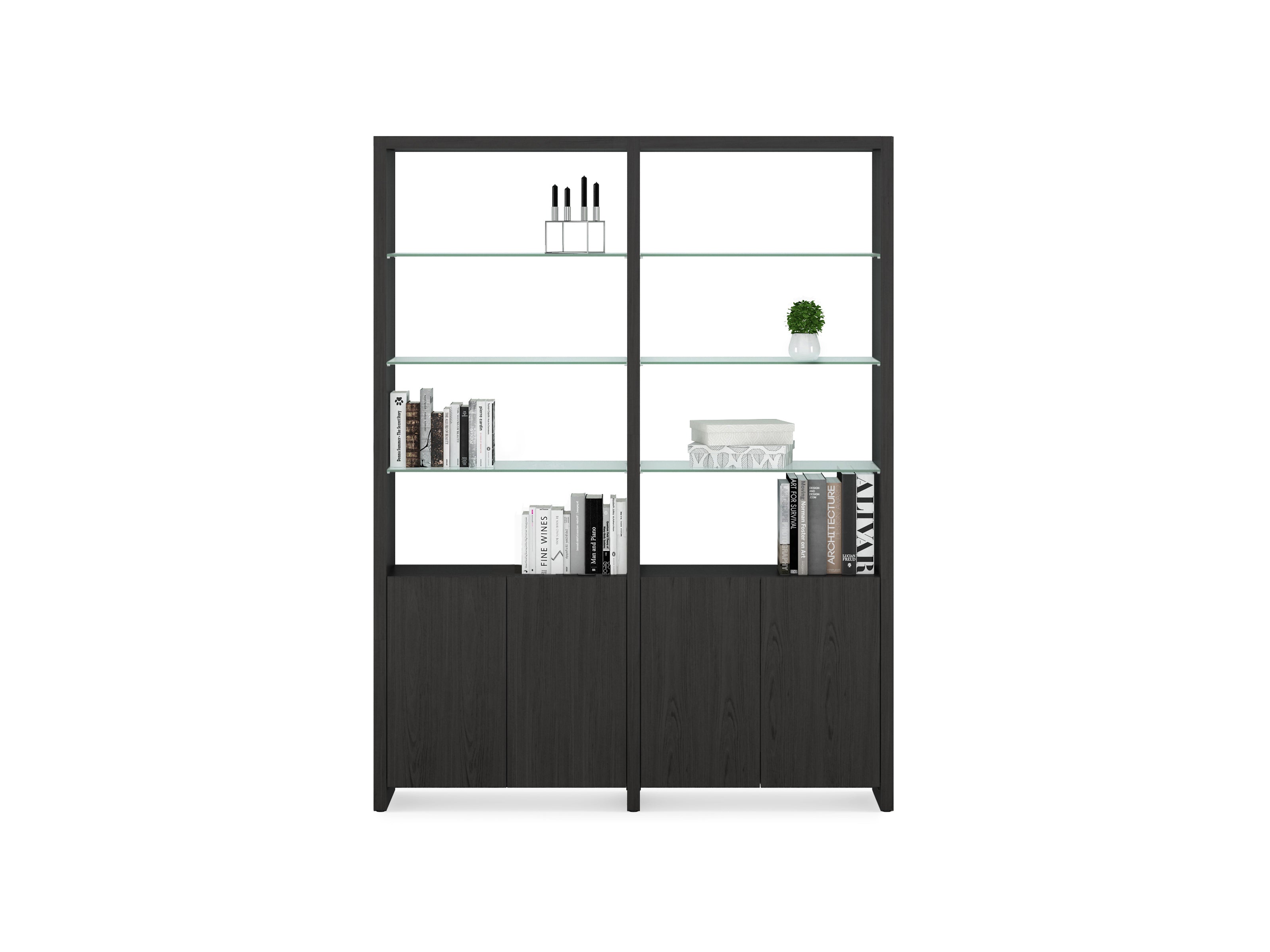 Linea Double Shelf | 33" Wide 580002 - versatile shelf for organizing books, decor, and more | Image 4 | InSTYLE Home & Rugs