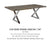 Organic Live Edge Dining Table 84″