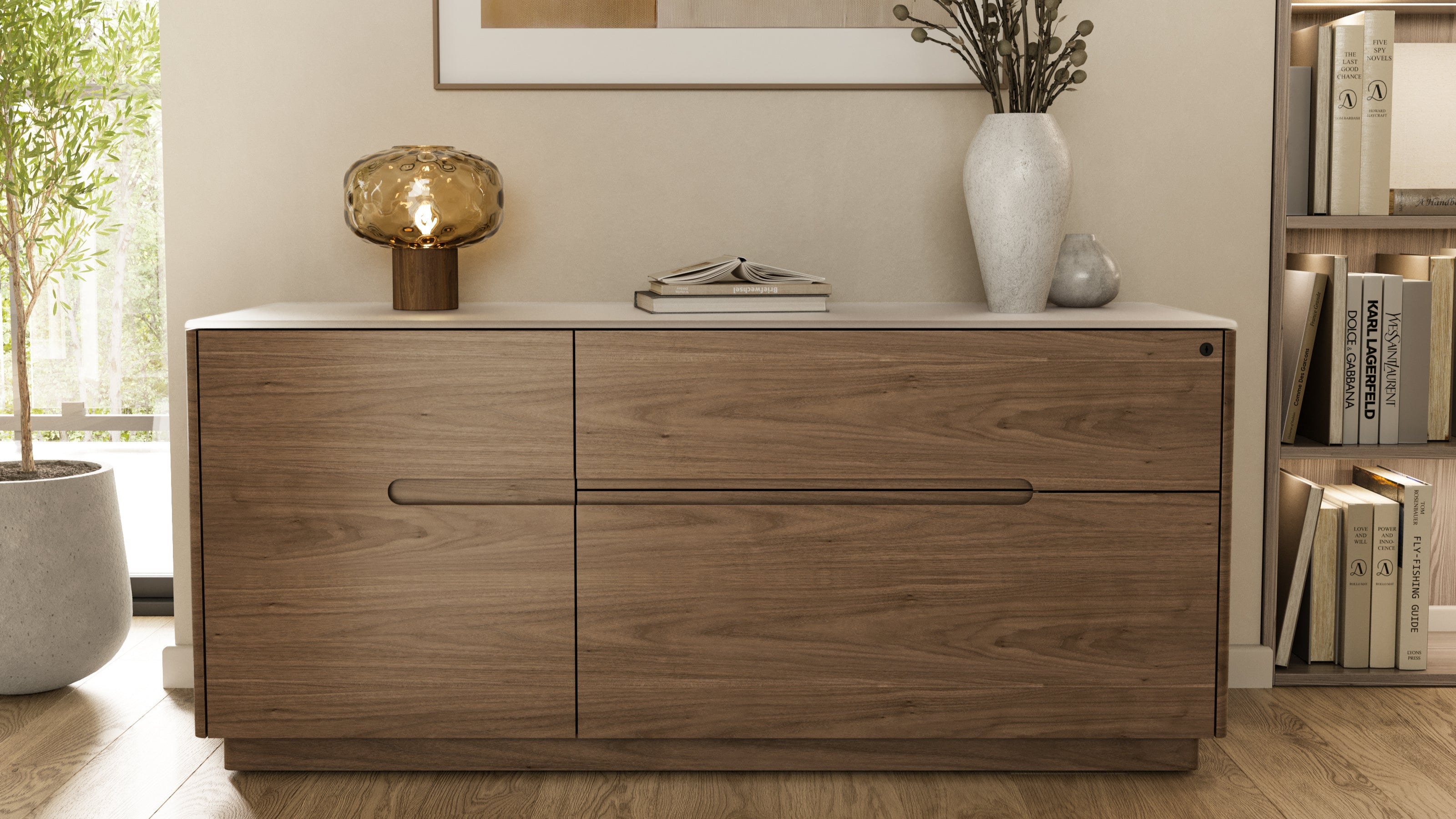 BDI Luma 6720 Multifunction Cabinet - space-saving multifunction cabinet with adjustable shelves | Image 3 | InSTYLE Home & Rugs