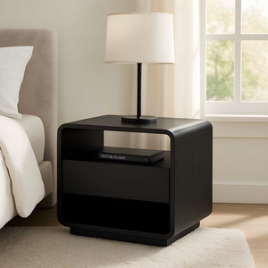 Modella Night Stand GY-NS-0419 Black Wood Finish - | Image 1 | InSTYLE Home & Rugs