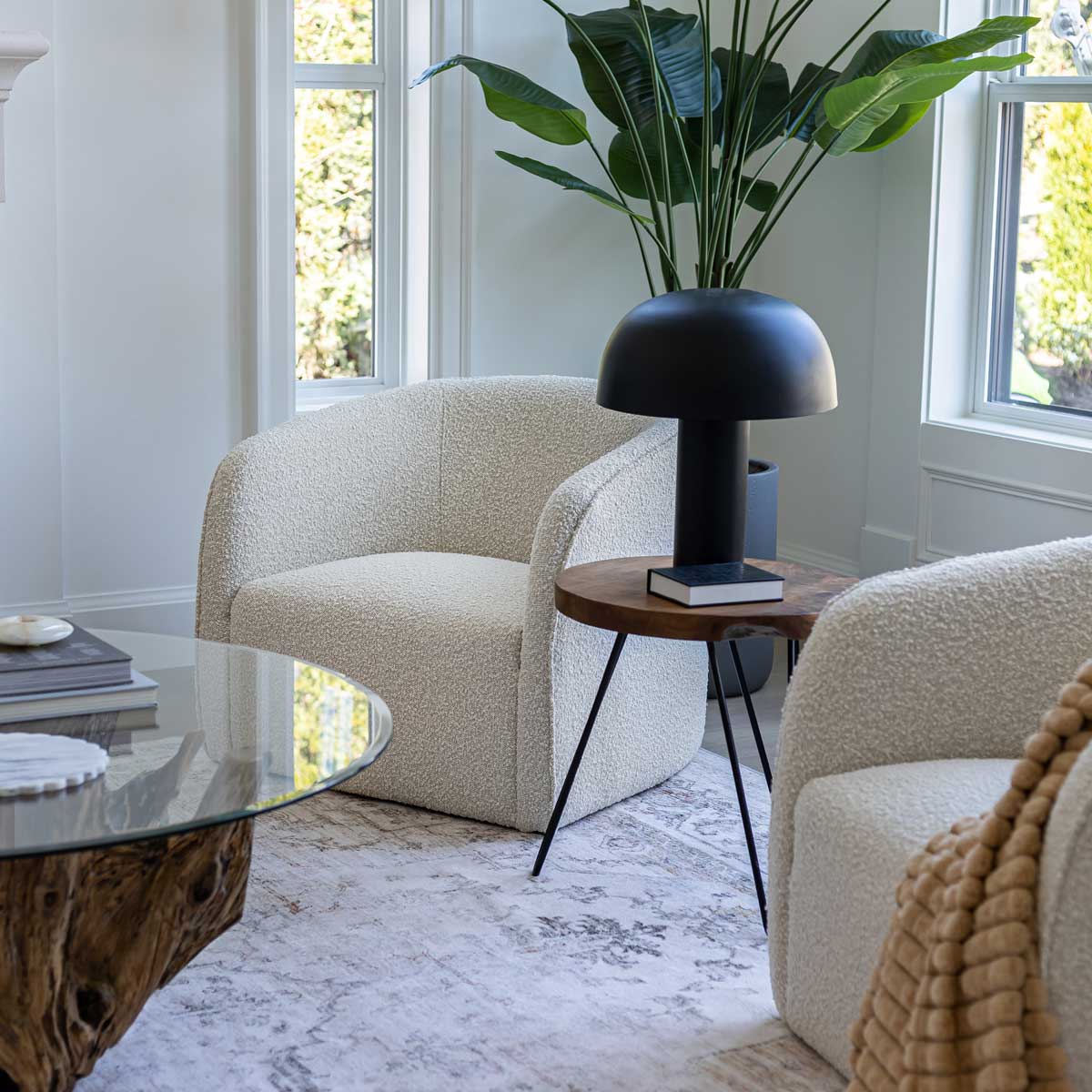 Natura Hairpin Accent Table - functional accent table with unique design for any room | Image 3 | InSTYLE Home & Rugs