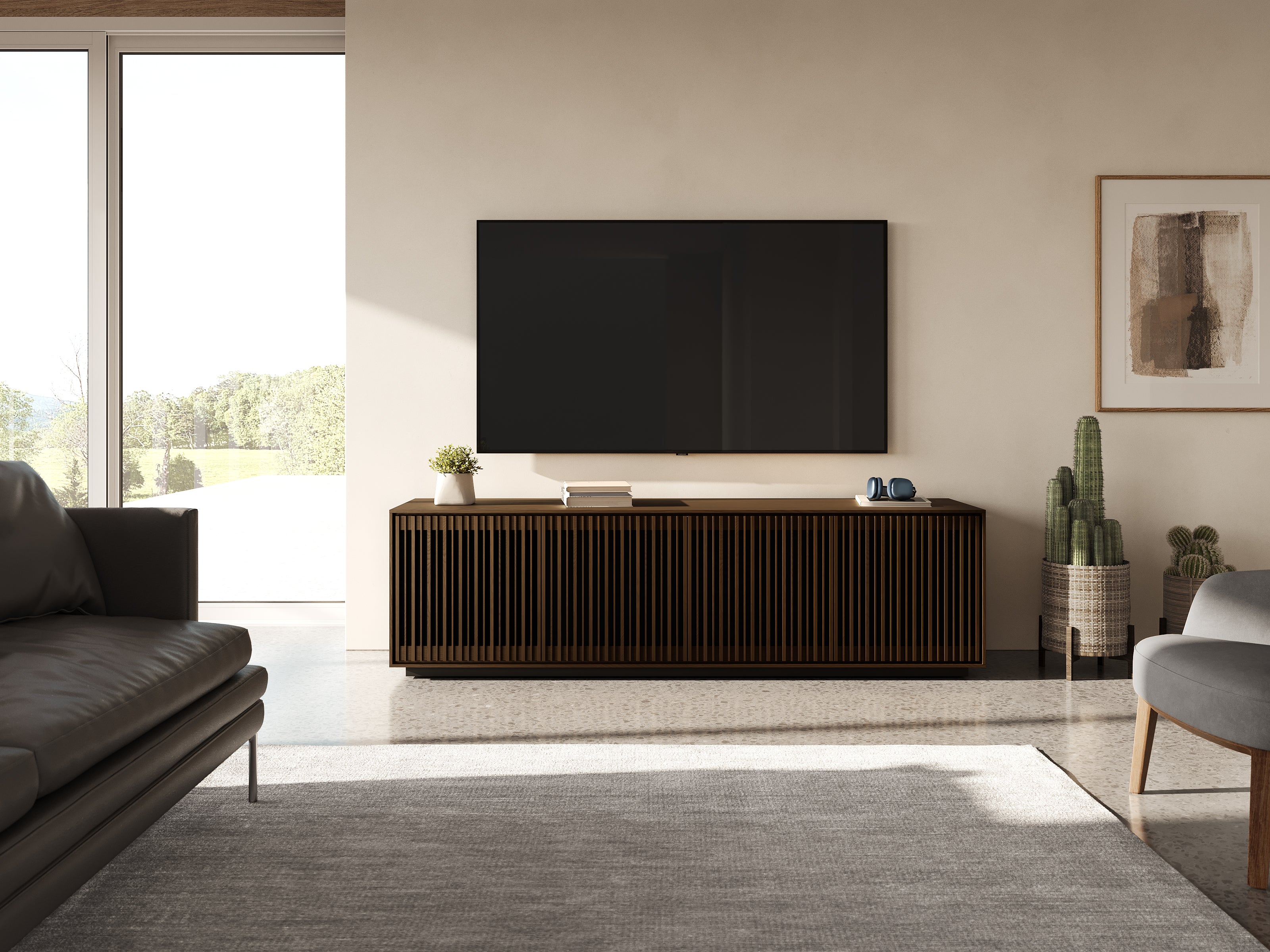 BDI Profile 8479 Media and Storage - space-saving tv media storage