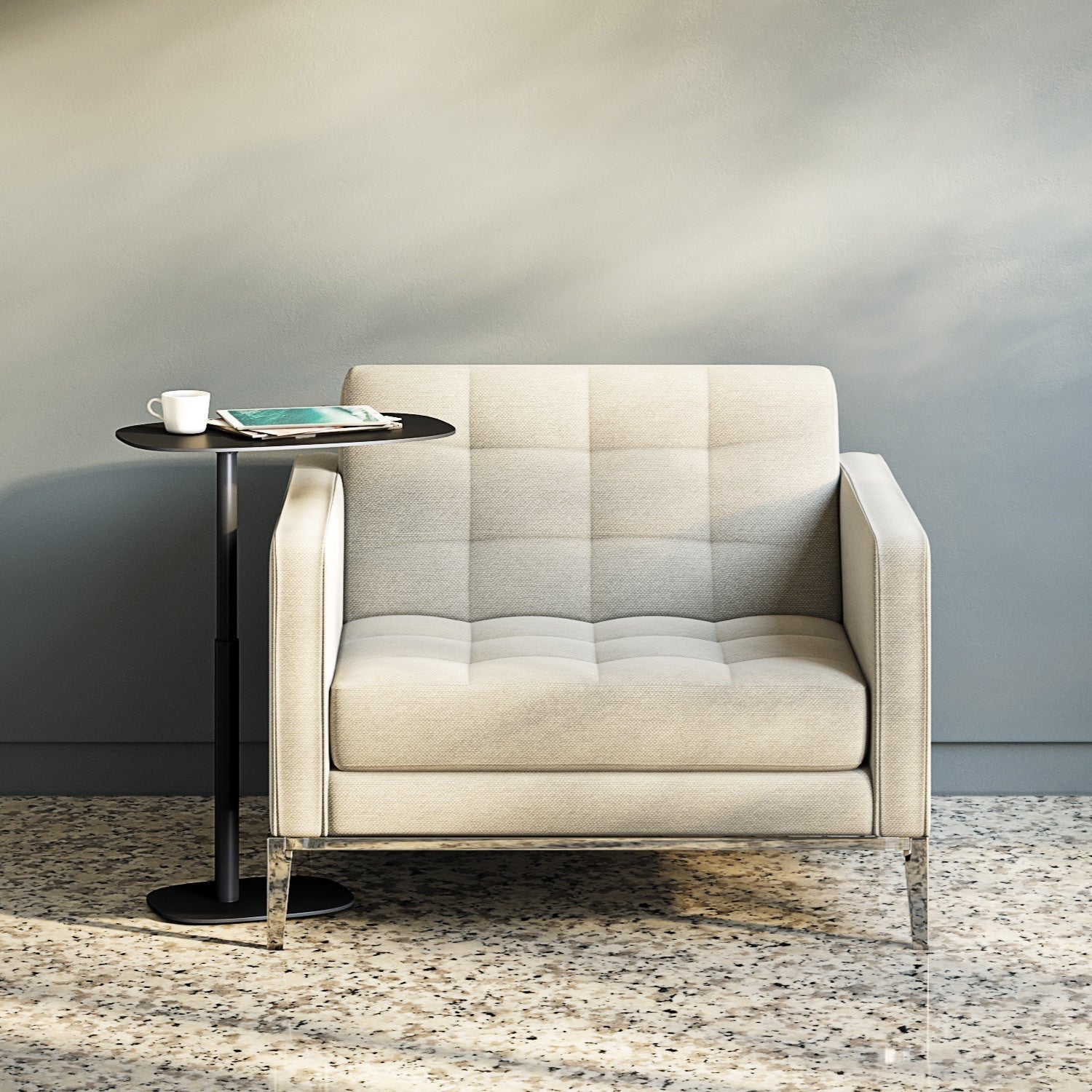 BDI Serif 1046 Lift Laptop Side Table - chic and functional side table for your living room | Image 4 | InSTYLE Home & Rugs