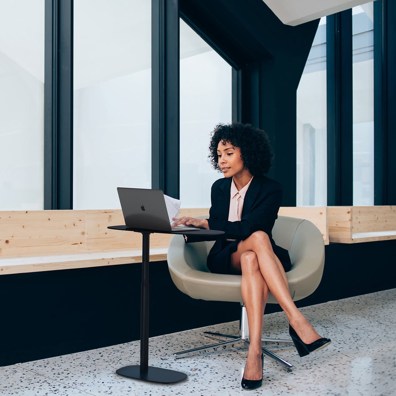 BDI Serif 1046 Lift Laptop Side Table - chic and functional side table for your living room | Image 6 | InSTYLE Home & Rugs