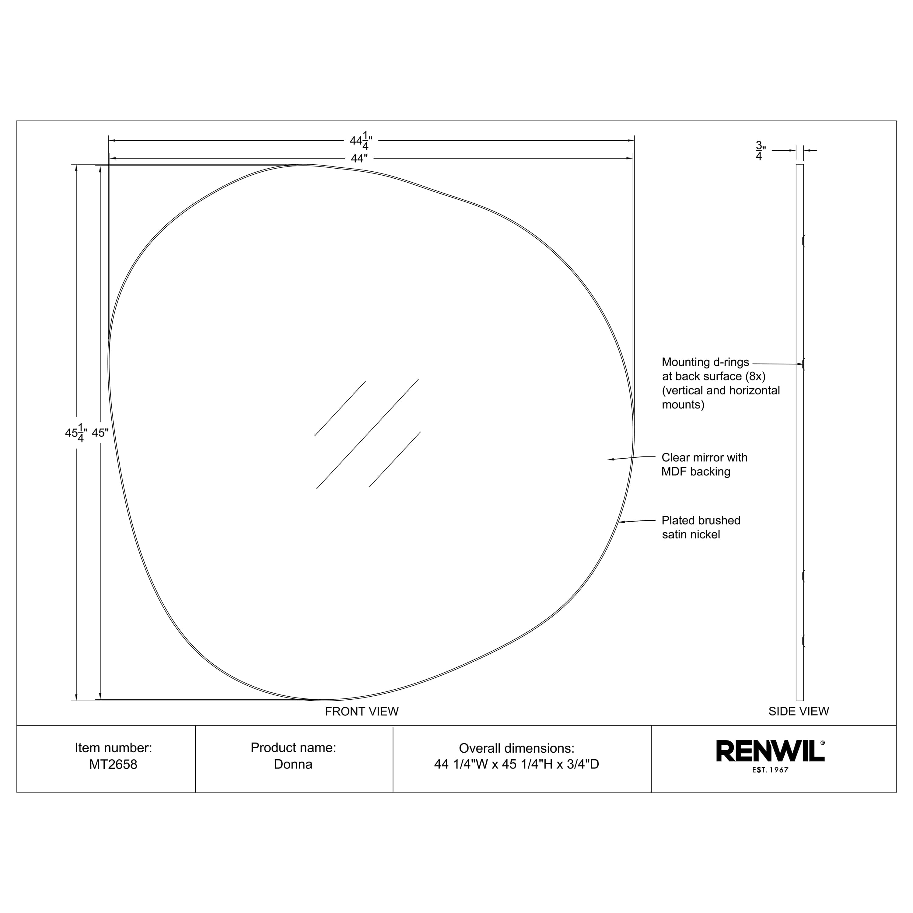 Donna - available in various shapes, sizes, and frame styles | Image 5 | InSTYLE Home & Rugs