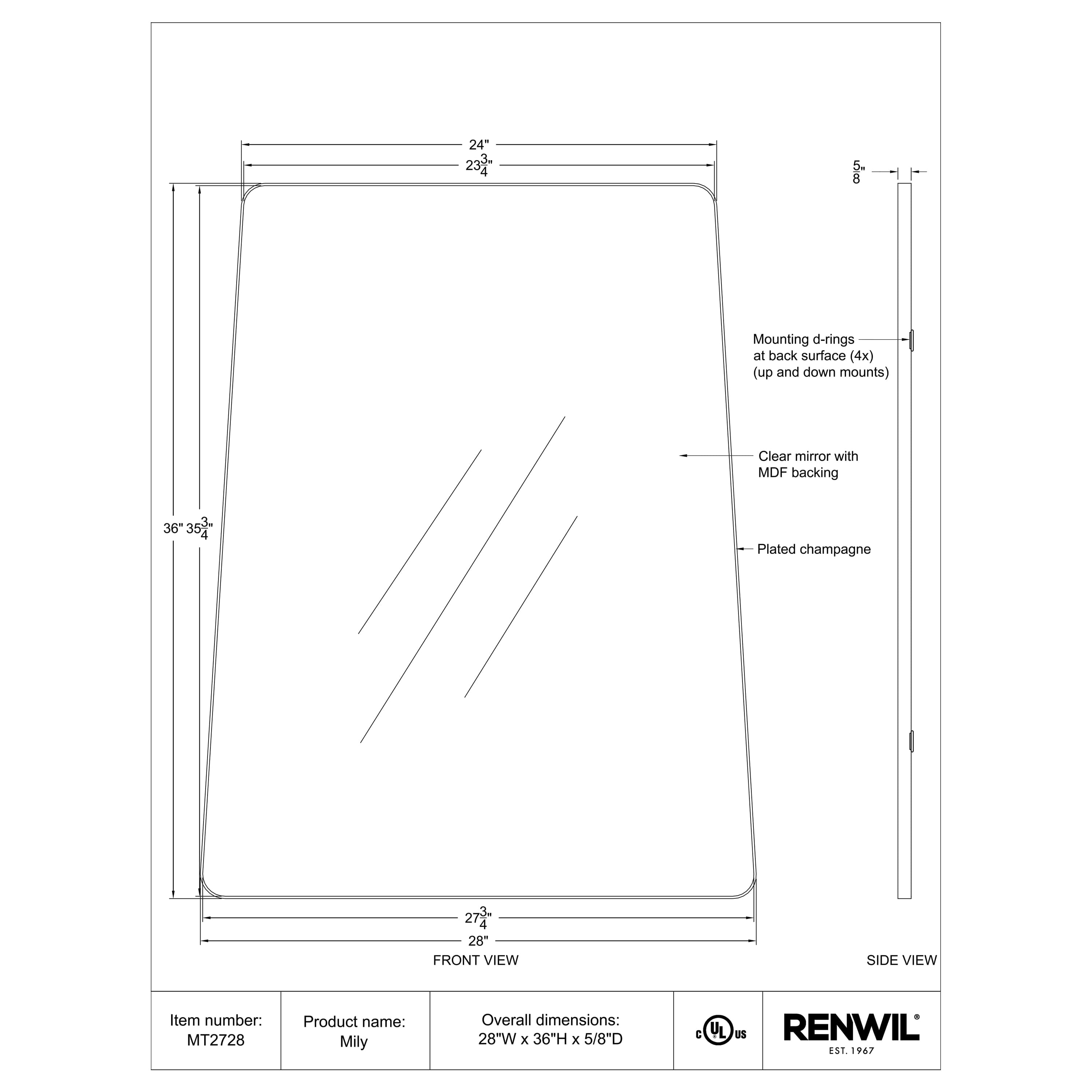 Mily - available in various shapes, sizes, and frame styles | Image 5 | InSTYLE Home & Rugs